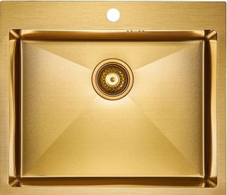 Мойка кухонная Paulmark Kroner PM215951-BG брашированное золото